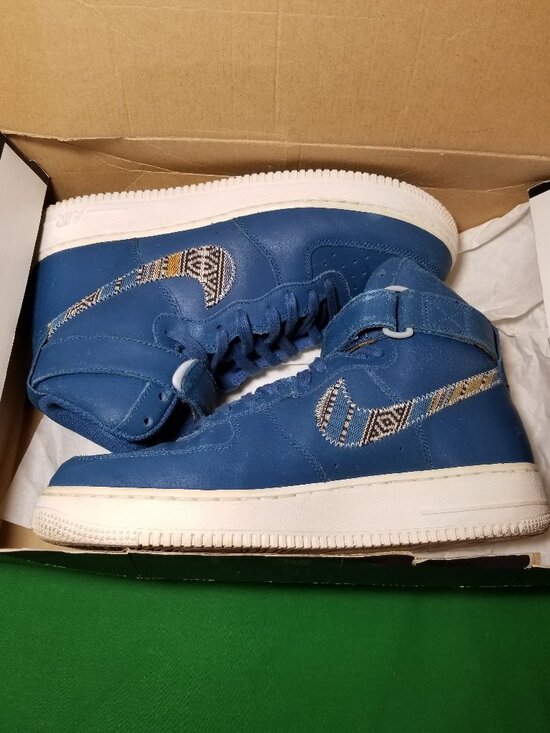 AIR FORCE 1 HIGH \'07 LV8 Industrial Blue Men Size 9.5 High Tops Streetwear Retro main image 6